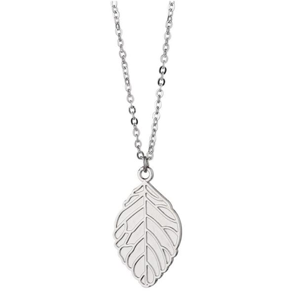 Custom Metal Love Necklace Unique Sublimation Leaf Pendant Necklace Sublimation Jewelry