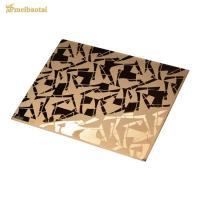 Rose Gold ASTM a gravé à l'eau-forte le feuillard 304 inoxydable quatre pieds 1.0MM Thk