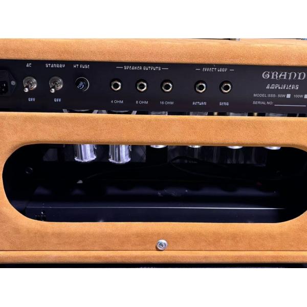 2024 HOT!!! Dumble #002 Version Clone SSS20-Steel String Singer SSS Tube Amp Head 20Watt in Suede Brown with Original Knobs