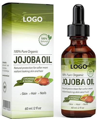 Frio puro dos óleos essenciais do Jojoba não refinado - absorvente pressionado do creme hidratante facilmente