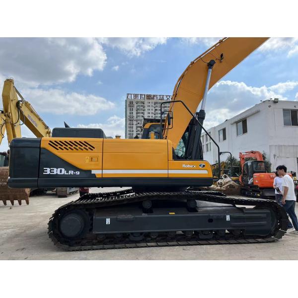 Excavadora Hyundai 330 personalizada con 25m de largo boom en excelente estado