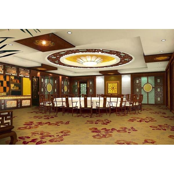 Polyester Fiber Commercial Grade Carpet For Wedding , Machine Tufted Carpets