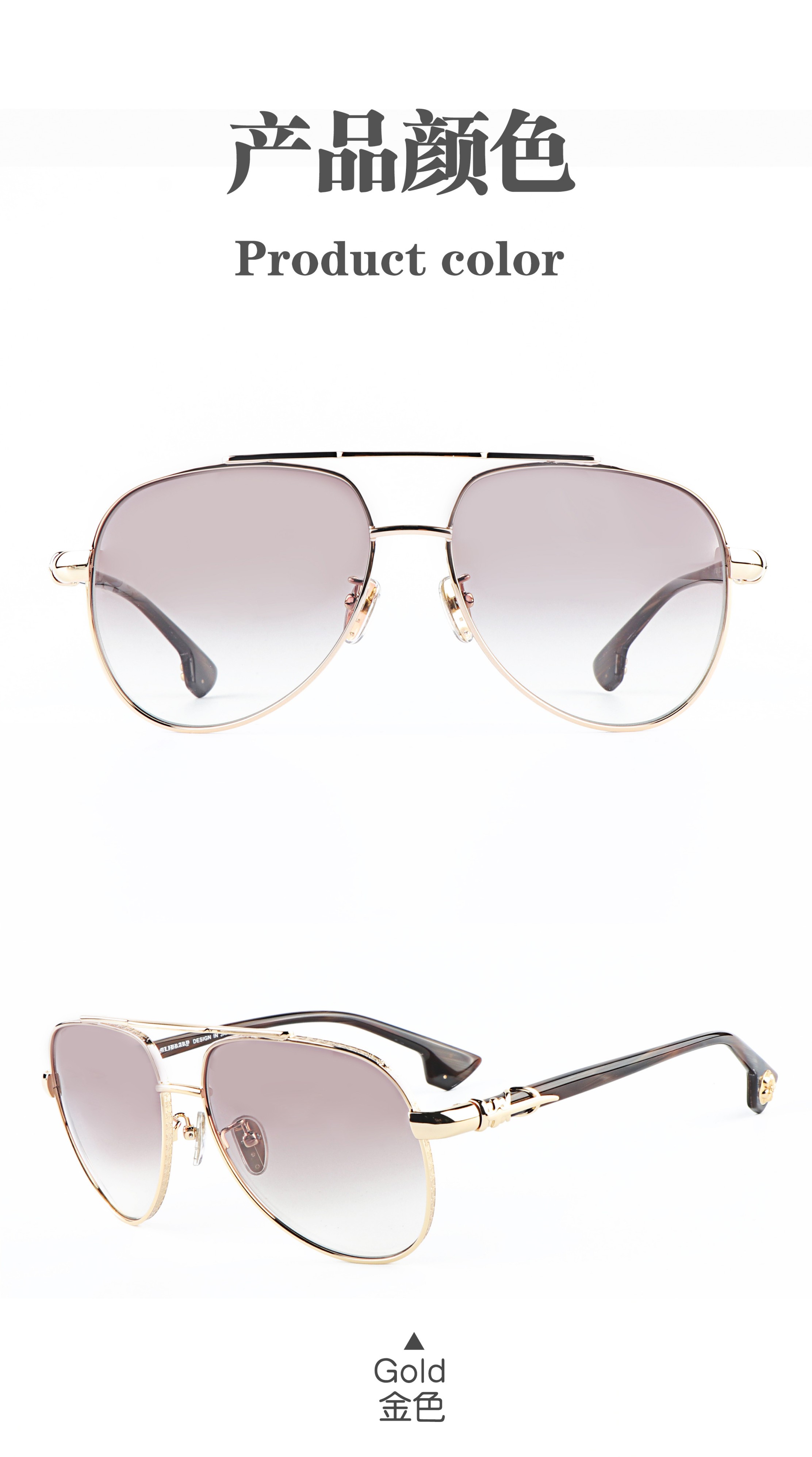Shenzhen Wholesaler Trends 2026 Gradient Dream Blue Lens Y2k Men Women Beach Wedding Designer Pilot Sunglasses Personalized logo