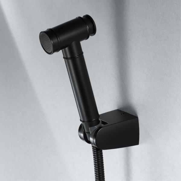 Lizhen 2024 70g Bathroom Bidet Nozzle Set Black Spray Gun Set for Bathroom Cleaning
