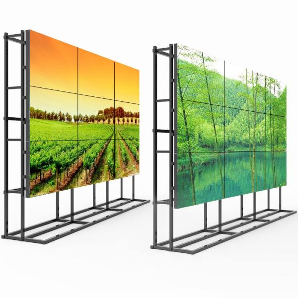 Ultra Thin 500nits 2x2 Frameless LCD Video Wall 49 Inch NTSC