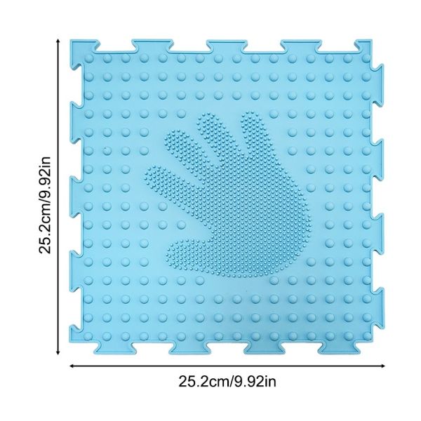 Silicone Sensory Training Mat Kids Durable Eco Friendly High Resilience Palm Texture Tactile Stimulation Early Education Home