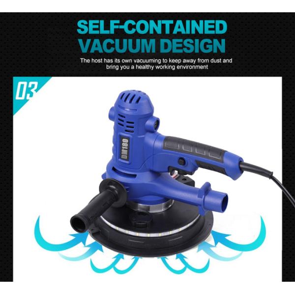 230V Self Vacuum Plastering Sanding Machine Handheld Concrete Wall Polishing Machine