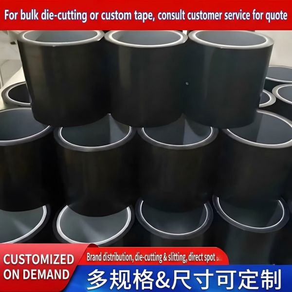 Black Matte Polyimide Tape with Full Blackout Low Reflectivity High Temp Resistance and Excellent Electrical Insulation