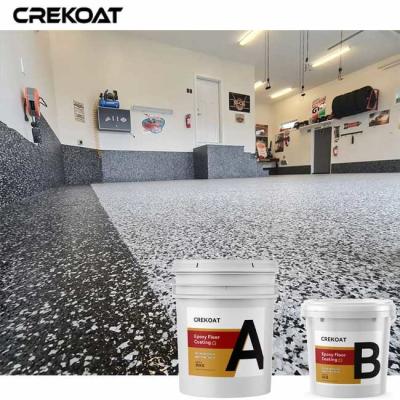 Revestimento do assoalho do floco da cola Epoxy das garagens composto da resina de cola Epoxy colorida