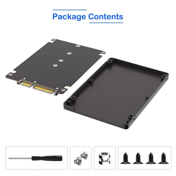 M.2 Key B to 2.5 SATA Enclosure Adapter for NGFF SSDs