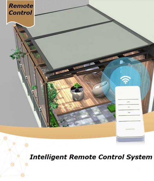 Тяжелая нагрузка отступающий крышный тент дистанционный моторный солнцезащитный зонт водонепроницаемый отступающий пергольный тент