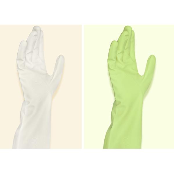 Puting Latex Gloves thick work protection resistant kitchen food wash wear rubber household soft  white S