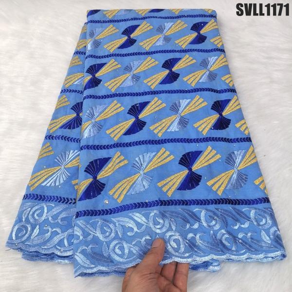 The newest handcut swiss voile lace high quality 100% cotton embroidered lace cotton fabric for women dressing