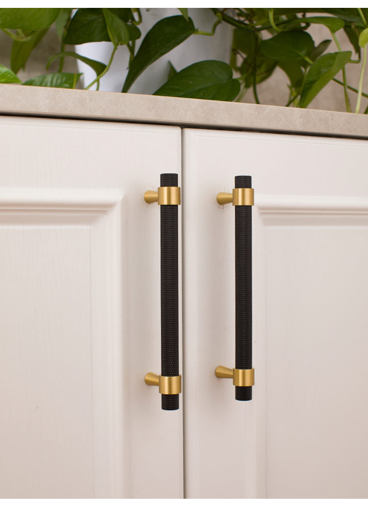 Modern Single Hole Copper Handle Wardrobe Cabinet Light Luxury Gold Mesh Brass Shoe Drawer Factory Wholesale