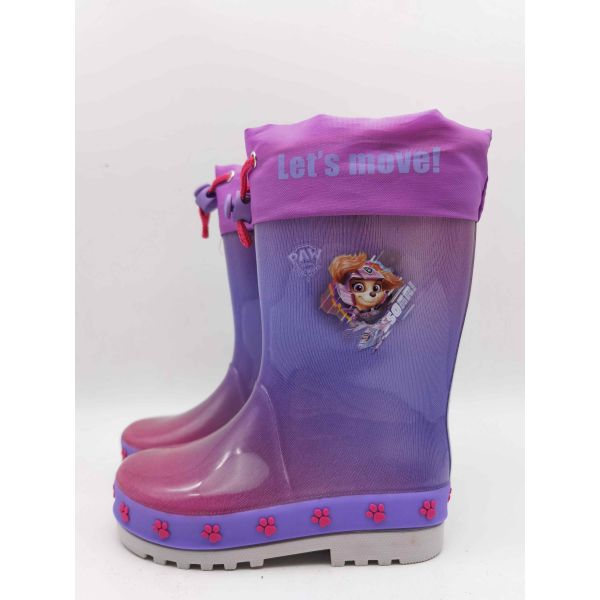 Chaussures de pluie en PVC pour enfants avec doublure amovible style Wellington Chelsea