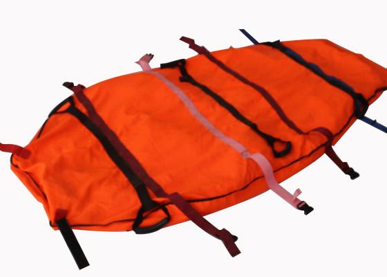 Orange 78cm medical emergency rescue equipment foldable air vacuum mattress stretcher adult foldable and easy to carry , convenient  for storage and organization
