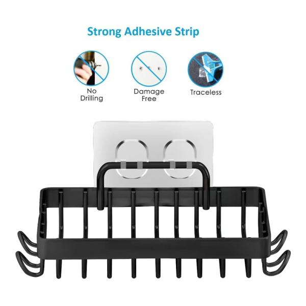 Wall Mounted Draining Soap Razor Saver Shower Wall Soap Dish Holder for Bathroom Tile