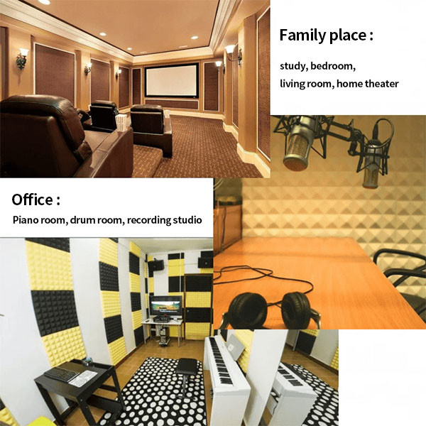 KTV Recording Studio Звукопоглощающая губка самоклеящаяся с высокой плотностью огнеупорная