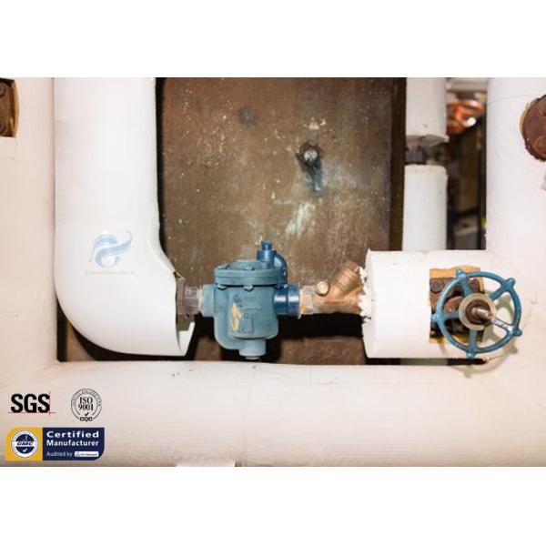 Cubierta desprendible industrial caliente de la válvula de mariposa del vidrio de fibra de la chaqueta del aislamiento