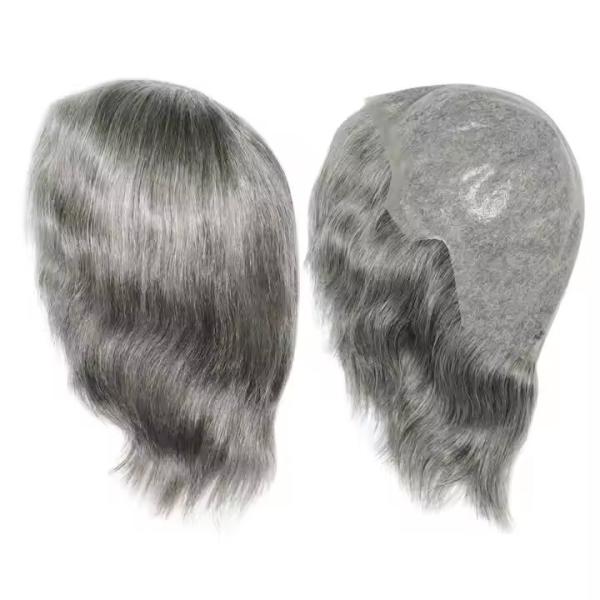 6 Full Head Hair Wig for Men Super Thin Skin Indian Men Hair Toupee Wig