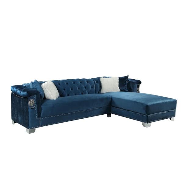 Wholesale Custom Living Room Furniture Chesterfield Tufted Velvet Fabric Sofa Set 1+2+3 Seater  Living Room Sofa