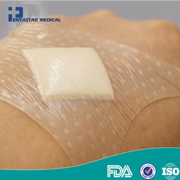 adhesive waterproof burn wound care silicone wound foam dressing with border adhesive foam silicone 4x4