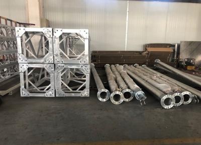 Ereção suspendida interna Gin Poles Aluminum Alloy da torre da estrutura