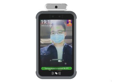 Controle de acesso facial da identificação do OEM Smart AI dispositivo de detecção de temperatura de 8 polegadas