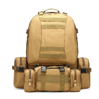 Mochila tática militar de tecido poliéster para atividades ao ar livre 35-45L
