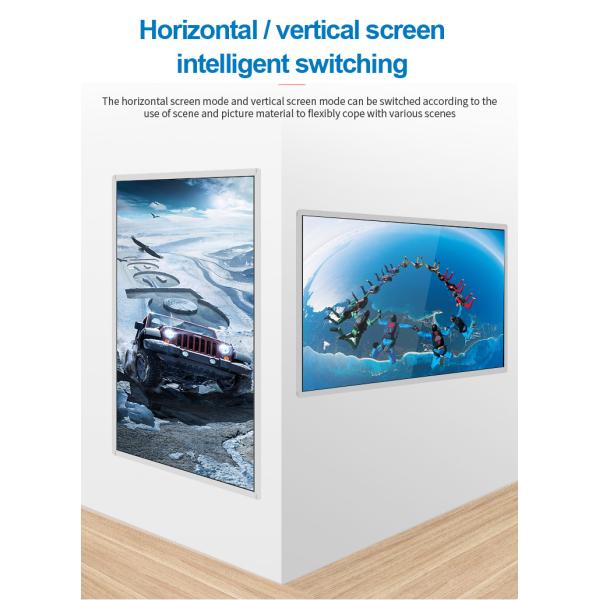Wall Mounted 55 Inch 5ms Lcd Advertising Media Player