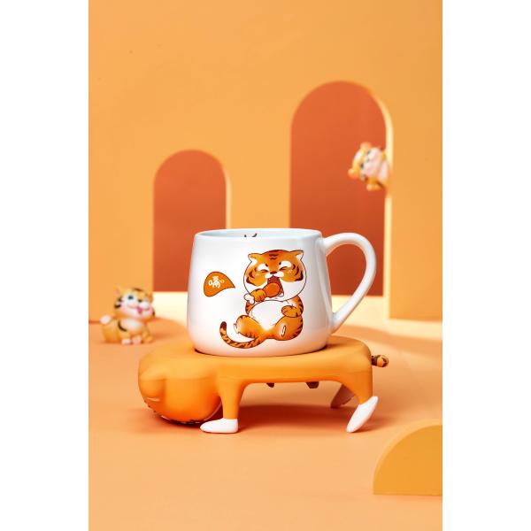 Cartoon Tiger Coffee Mug Creative Simplicity Home Office With Hot Coffee Water Mug