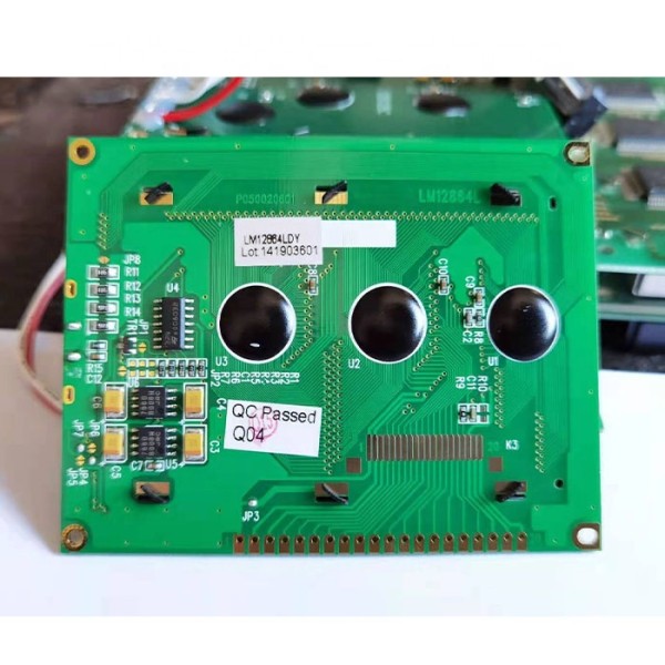 Yellow Green Color COB Dot matrix  St7565r 12864 Lcd Display 128x64 LCD Module