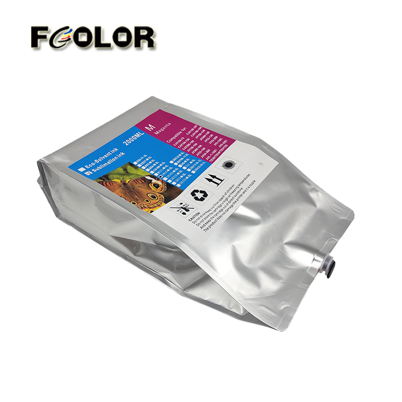 Fcolor Wholesale Digital Printing Inkjet 1L 2L Sublimation Ink Bag Heat Transfer Ink