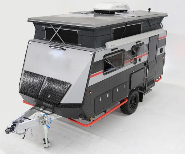 Camping Trailer With Hard Top Luxury Leather Sleeper Lounge Aluminum Roof Insulation