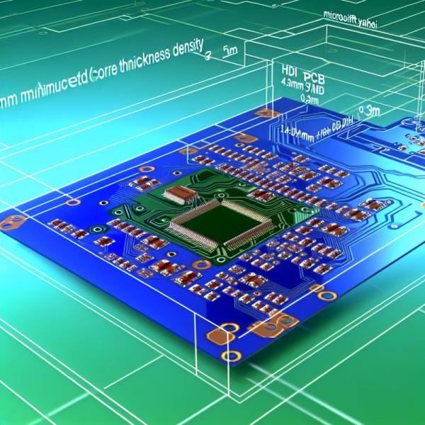 0.05mm コア HDI PCB ボード、家電製品向け BGA 0.3mm ピッチ