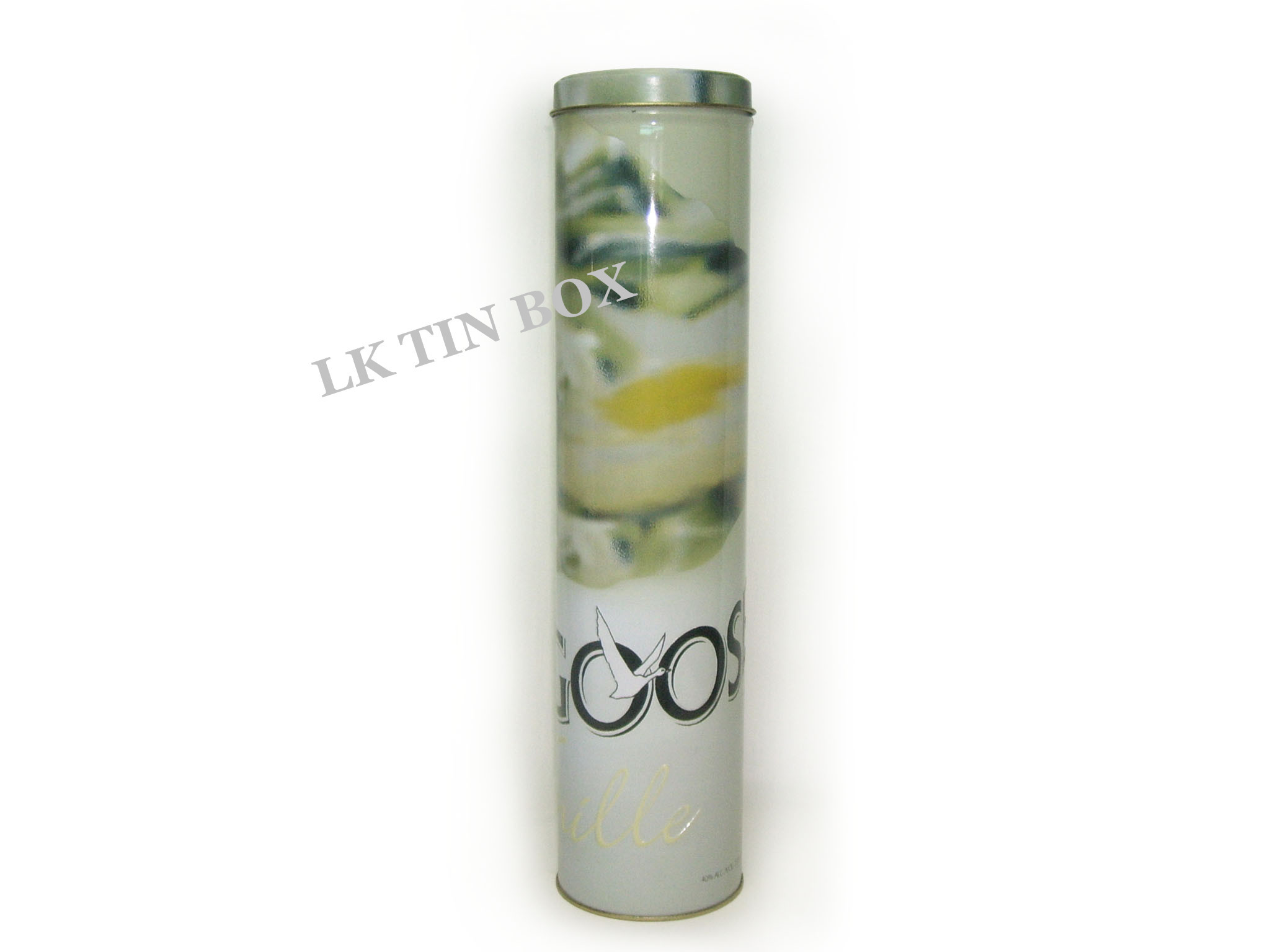 375ml Cmyk  Round Wine Tin  Box Spirit bottle Packaging For Holiday