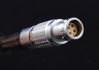 FGJ 1B Push Pull Circular Power Connector Brass Chrome Plating