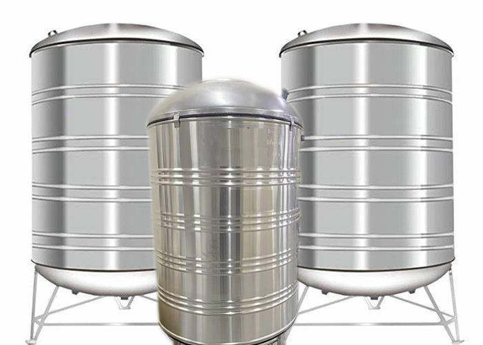 Custom Stainless Steel Water Treatment Tank , Cylindrical Ion Exchange Filter Tank