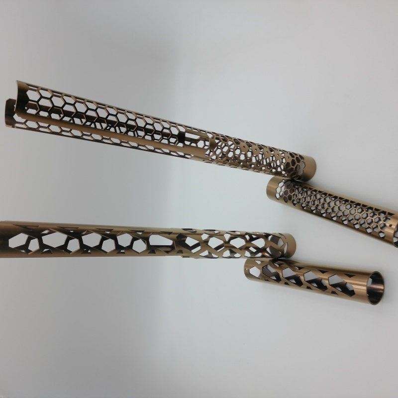Precision Laser Cutting Stainless Steel Pipes Perforation Electroplating