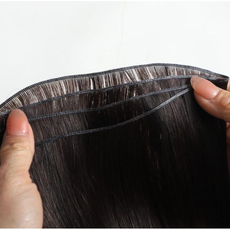 Genius Weft Cuticle Aligned Hair Extensions Double Drawn Straight Remy 100% Human Brazilian Hair Balayage