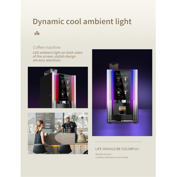 Коммерческий автомат для продажи кофе 10 вкусов горячих напитков