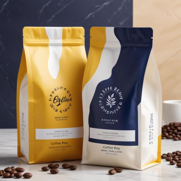 Biodegradable Coffee Bag Custom Print Logo Bolsas De Cafe Gusset Bag Coffee Bean Packaging
