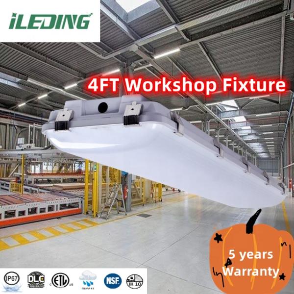Garage 155W 4FT LED Vapor Tight Industry High Bay Light with 50000 Hours Working Time