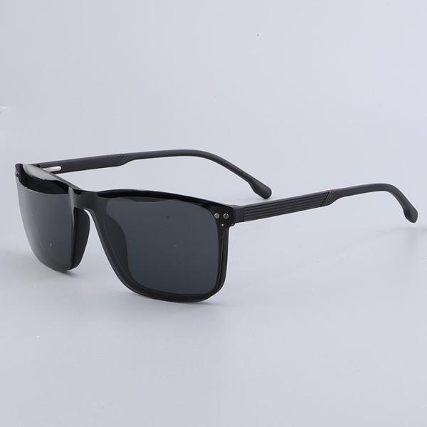 Unisex 54mm Square Clip On Eyeglasses Customized Logo
