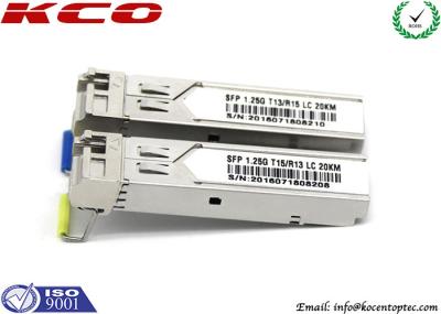 porto do conector do transceptor 1310nm 10km Cisco LC da fibra ótica de 1.25G SFP