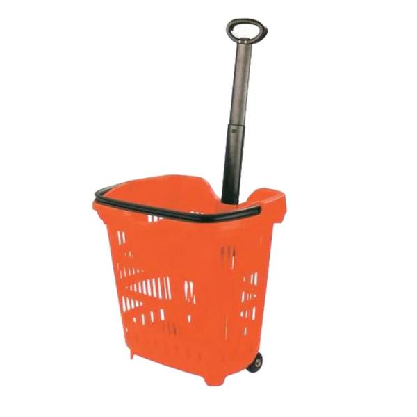 Supermercado Carrinho de compras Carrinho de compras Supermercados Cesto de compras dobrável com rodas