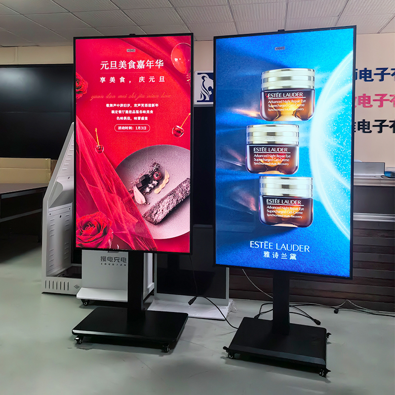 43 дюймовый окно в магазине, обращенное к LCD-монитору, коммерческий рекламный дисплей, смарт-телевизор, цифровые вывески
