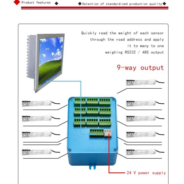 9-in-one Multi-channel Transmitter For Force Sensor Pressure Gravity Intelligent Transmission Unmanned Vending Machine