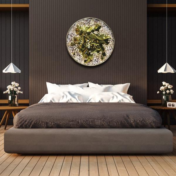 Handmade Wall Arts Paintings Round Abstract 3D Metal Art Painting For Modern Home Decor