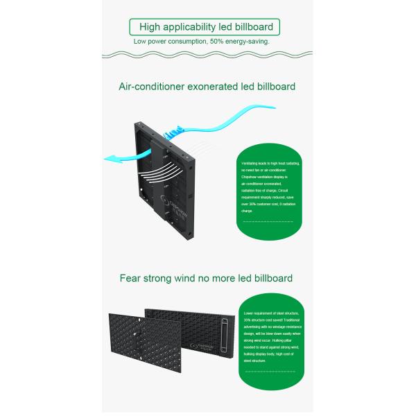 Outdoor Large Dual Side Advertising Billboard P10 P16 DIP Pantalla LED Screen Display